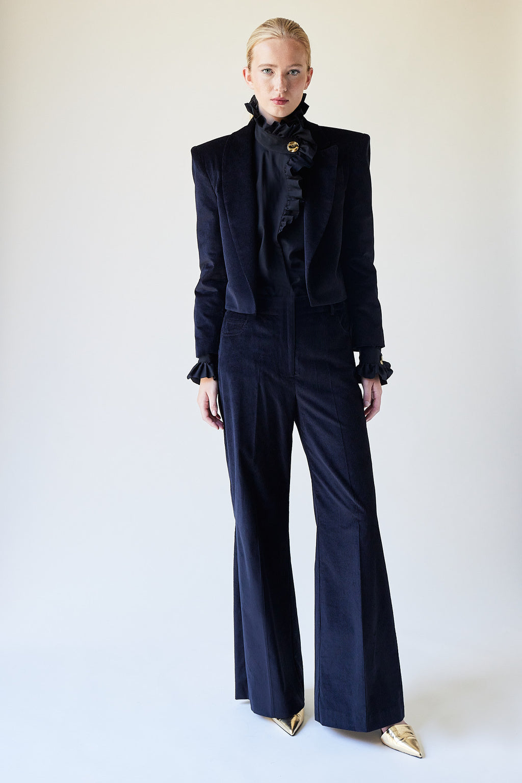 Pantalones Elvis de pana negra