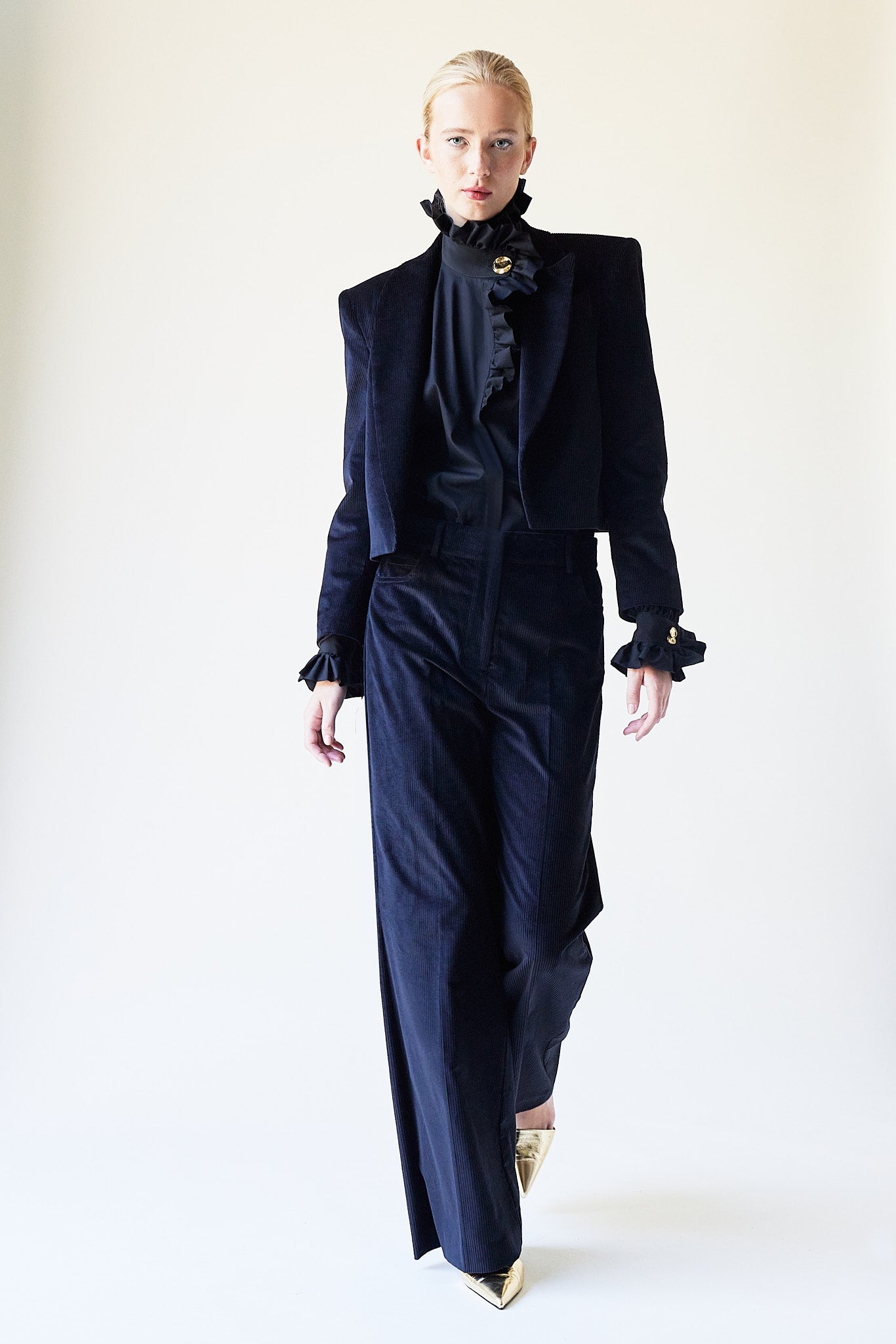 Elvis Pants Black Corduroy