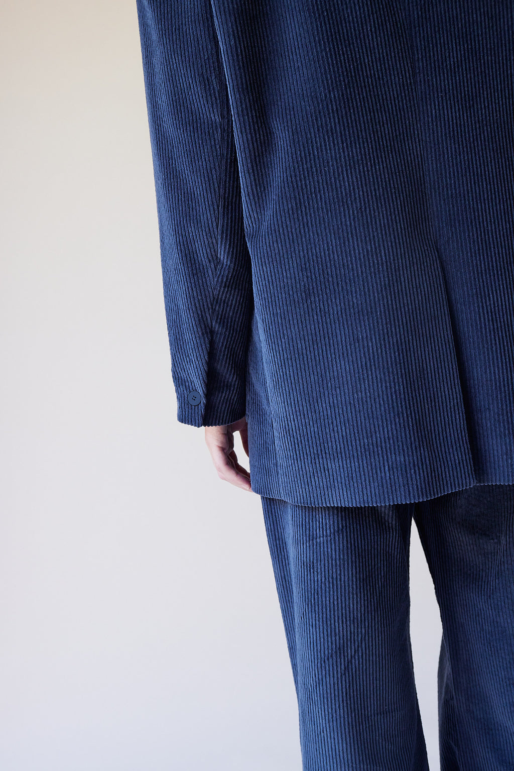 Pantalones Elvis de pana color petróleo