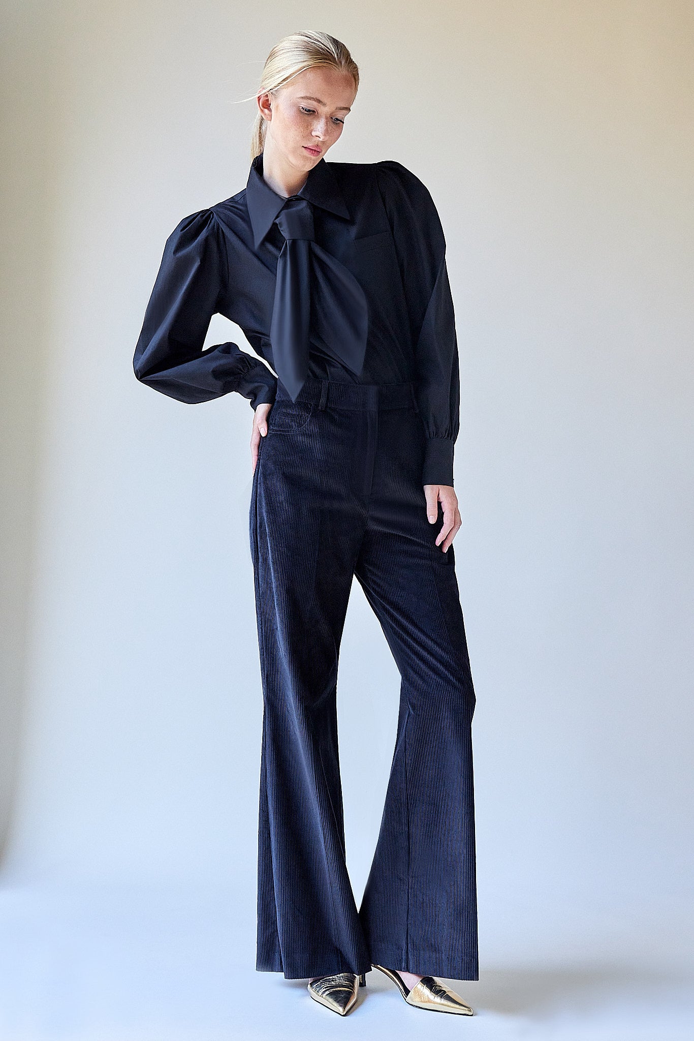 Elvis Pants Black Corduroy