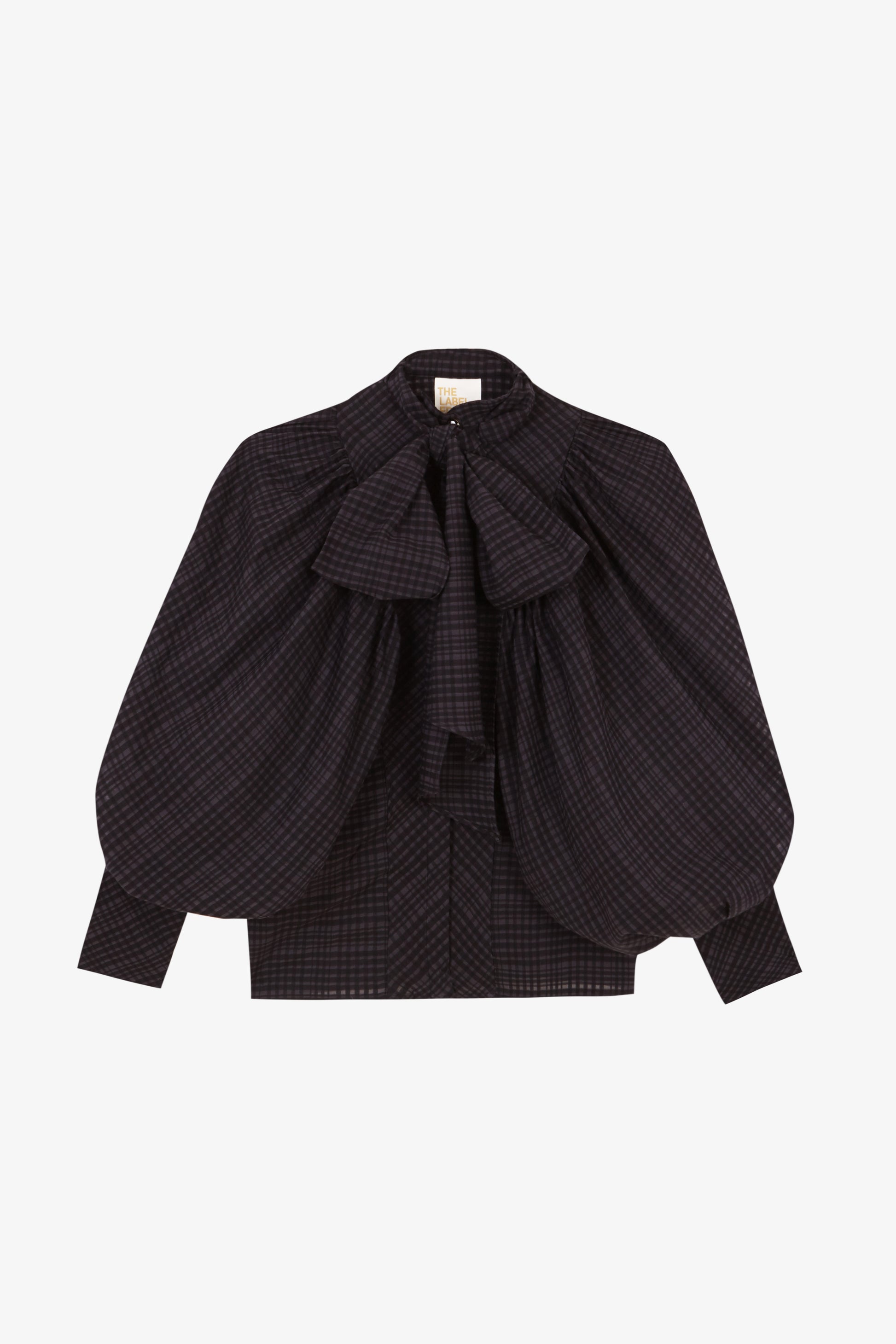 Blusa Celeste Ajedrez