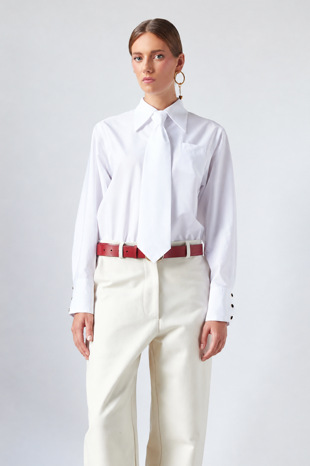 Camisa Eloise Blanco Roto