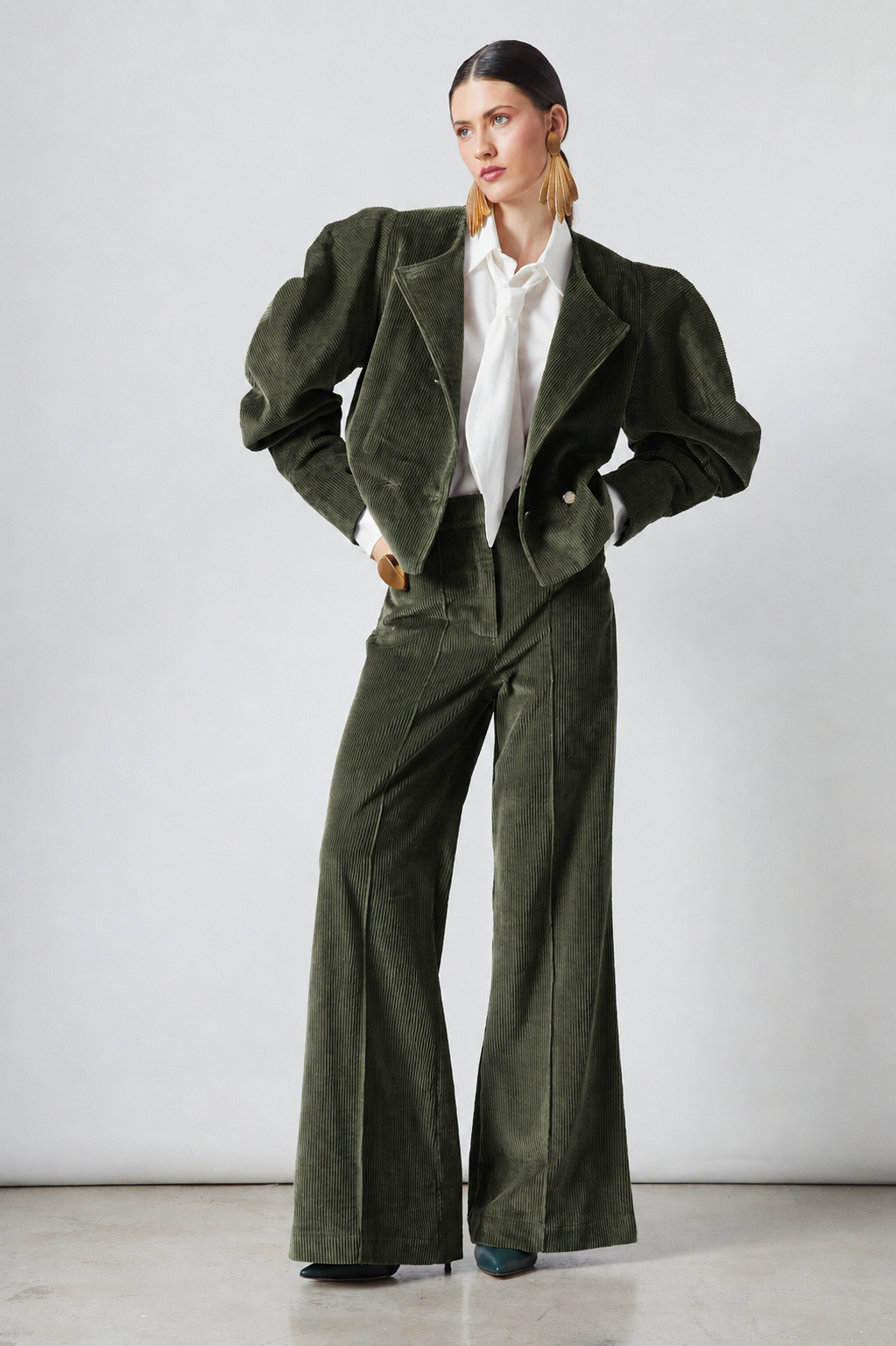 Elvis Pants Olive Corduroy