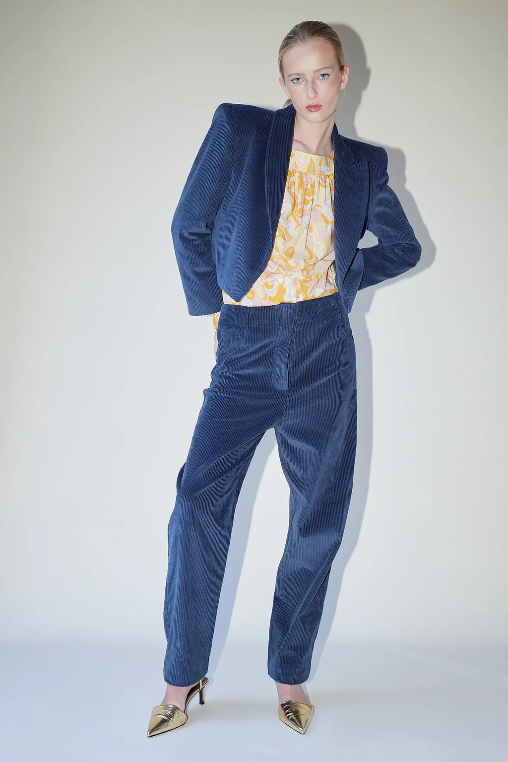 Lola Pants Petrol Corduroy