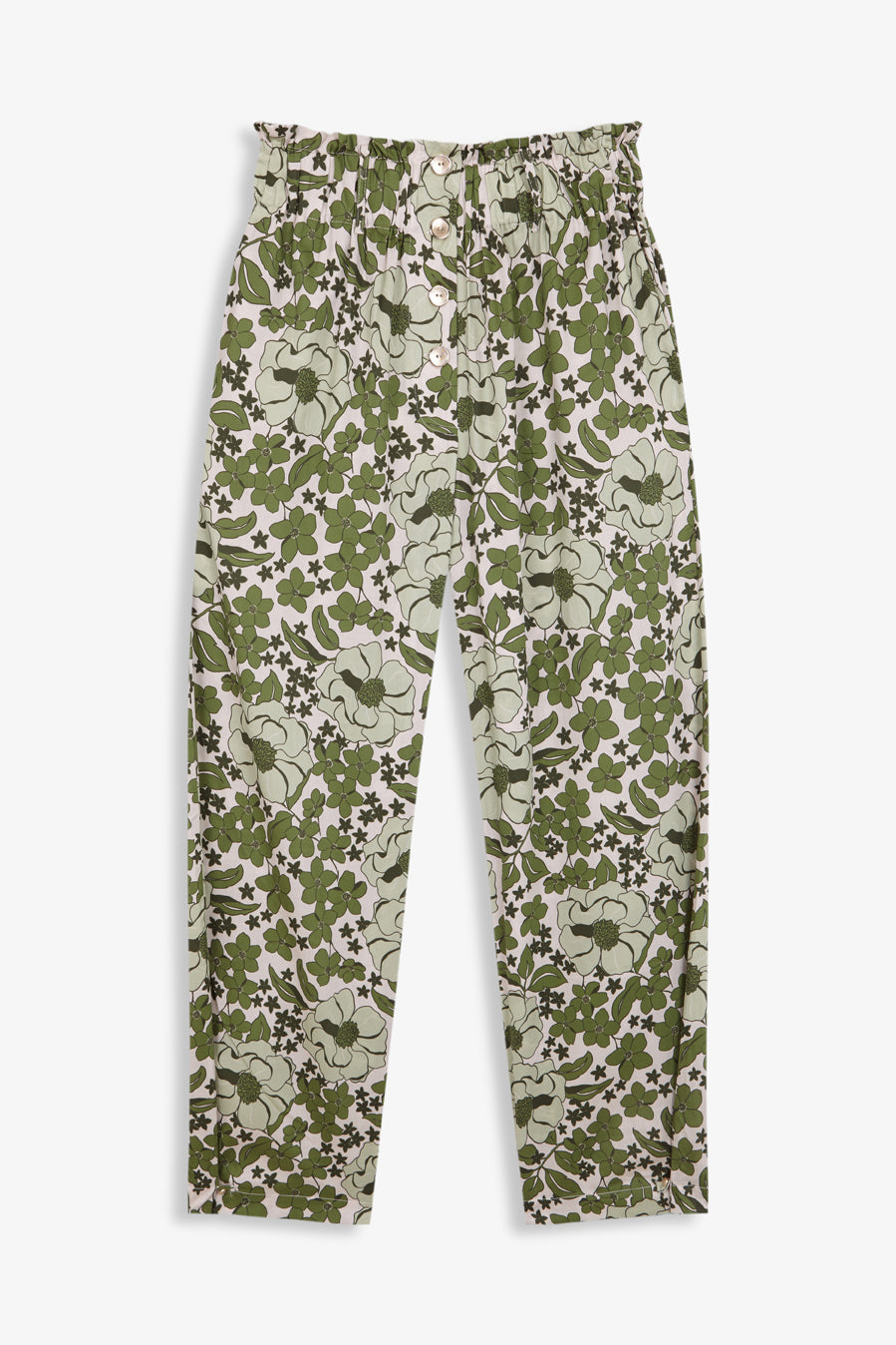 Thais Pants Green Bloom