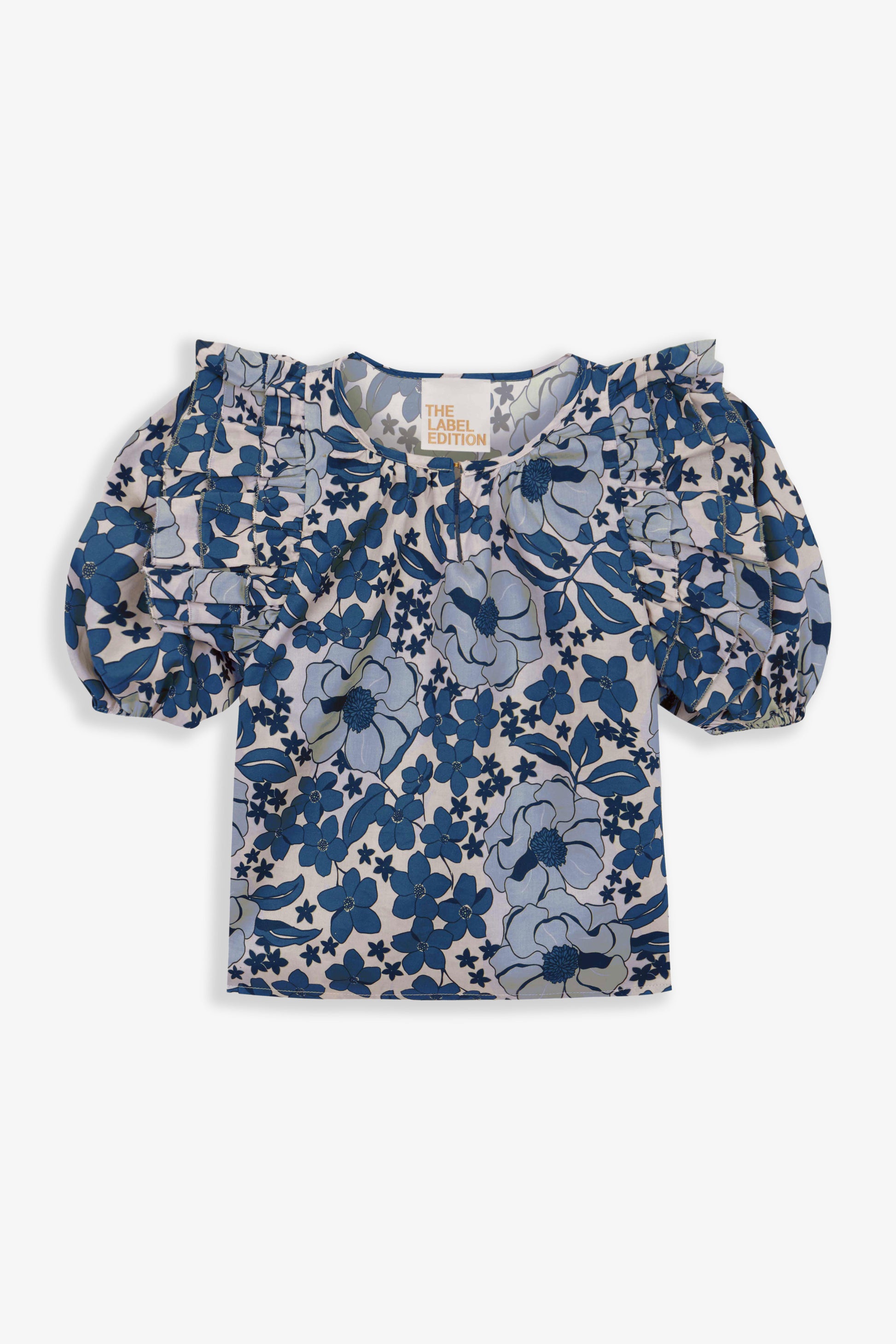 Zoe Top Blue Bloom