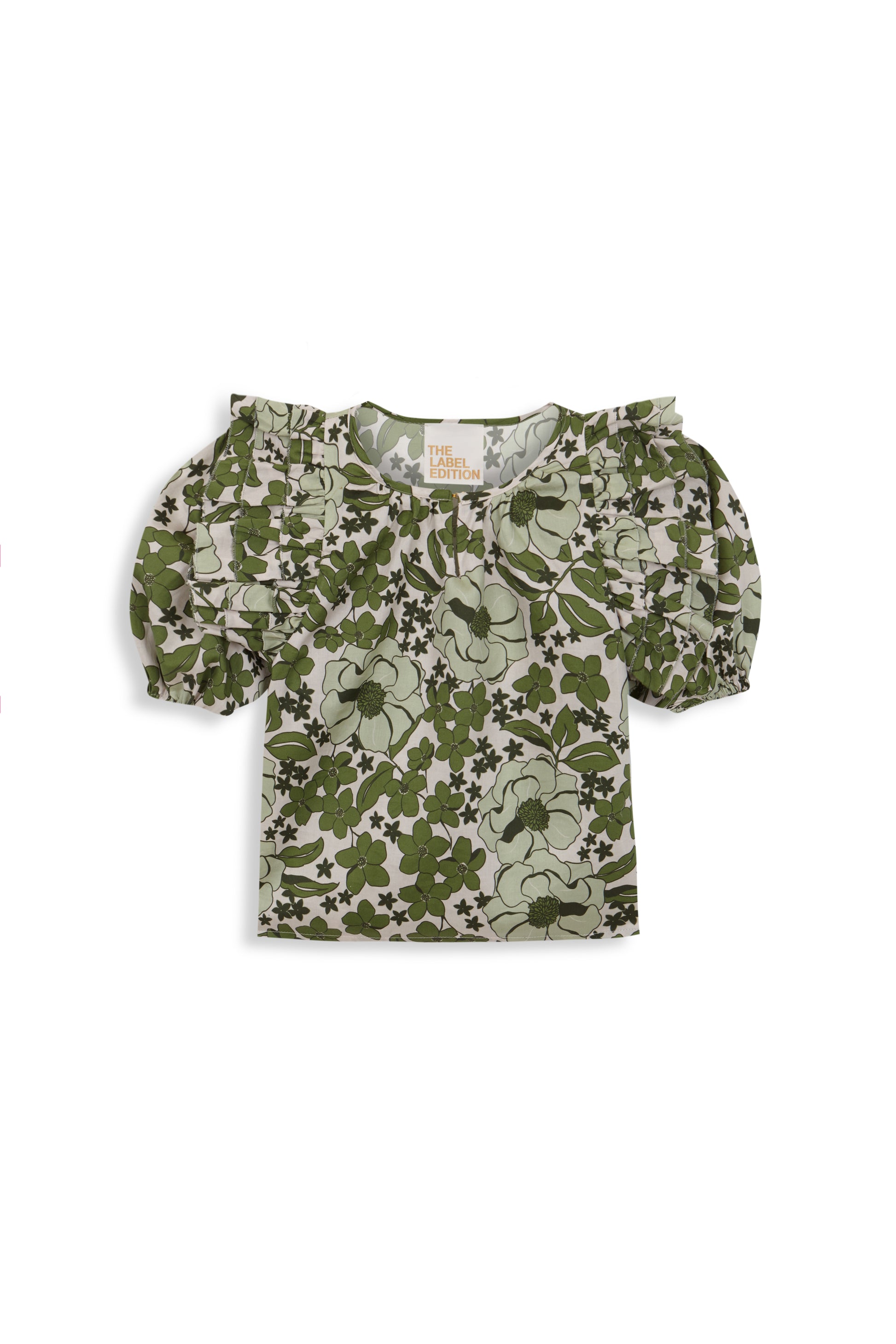 Zoe Top Green Bloom LPA