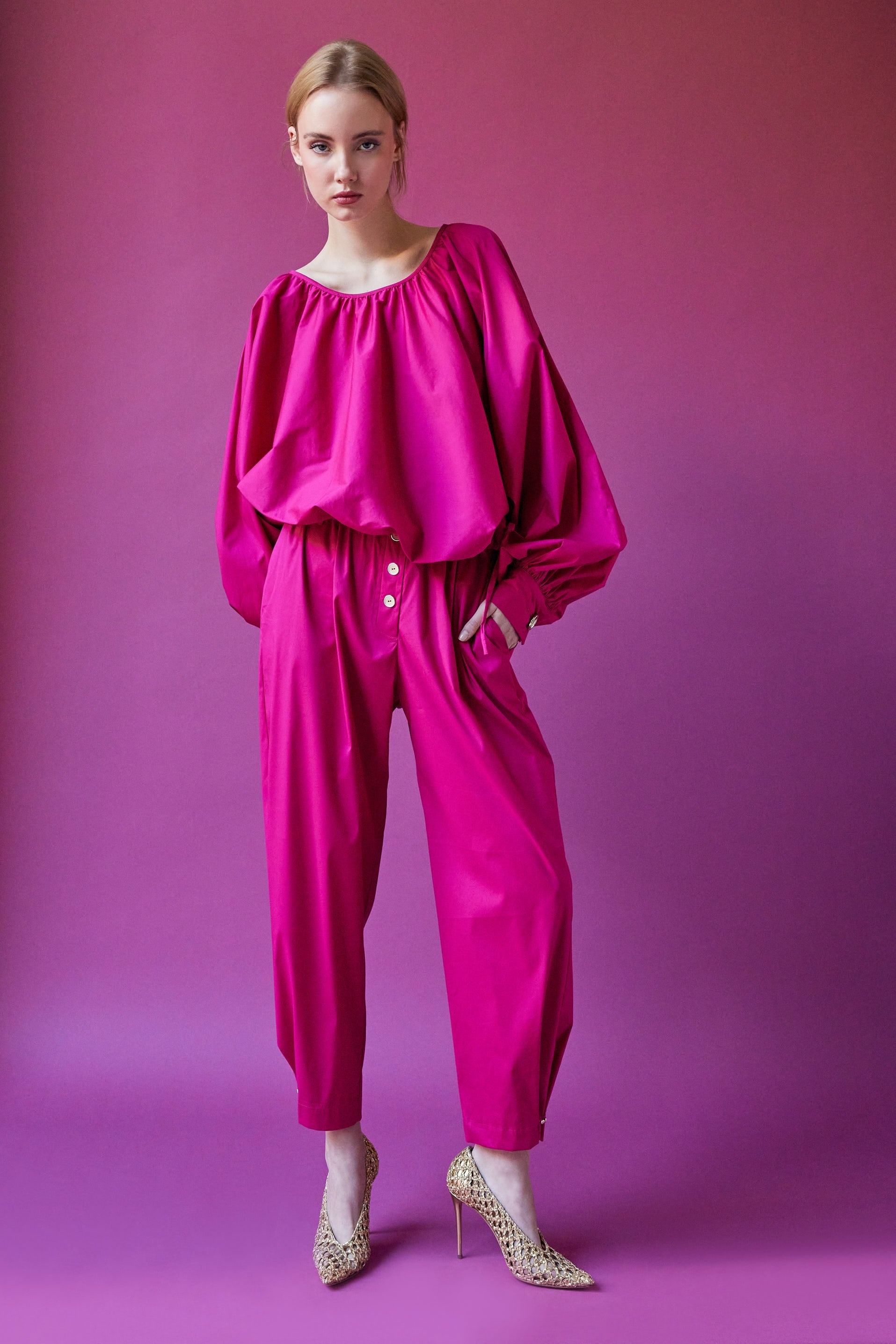 Pantalones tailandeses fucsia